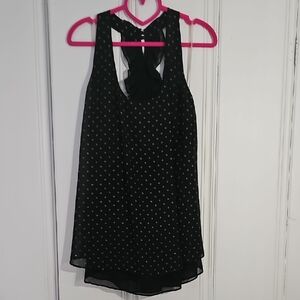 Bisou Bisou Black Polka Dot Tunic